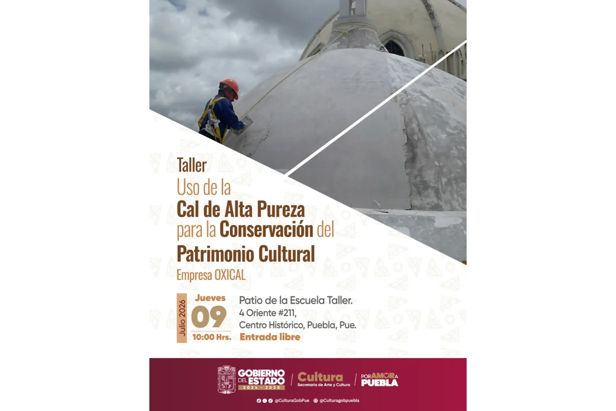 Taller: Uso de la Cal de Alta Pureza para la Conservación del Patrimonio Cultural