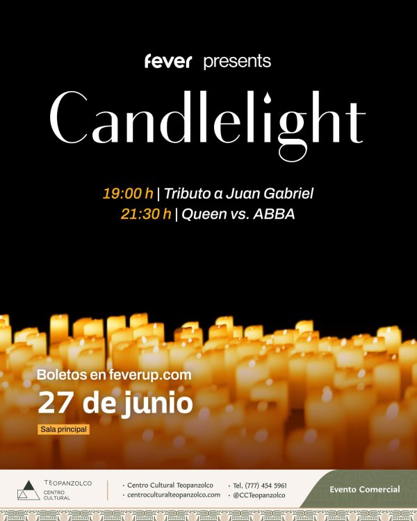 Convocatoria Candlelight: Tributo a Juan Gabriel
