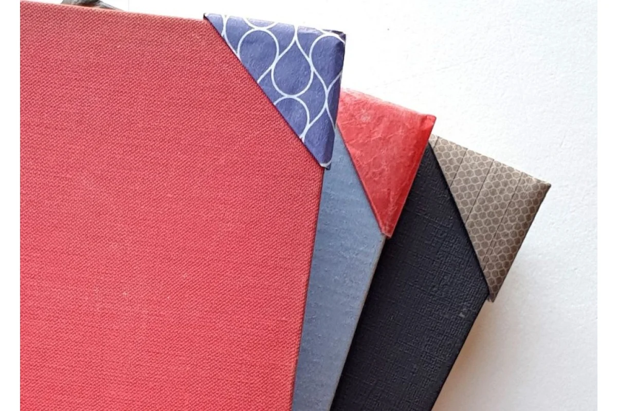 Abrazando libros, protector de origami