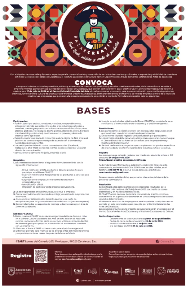 Convocatoria Convocatoria Bazar Creativo 2026