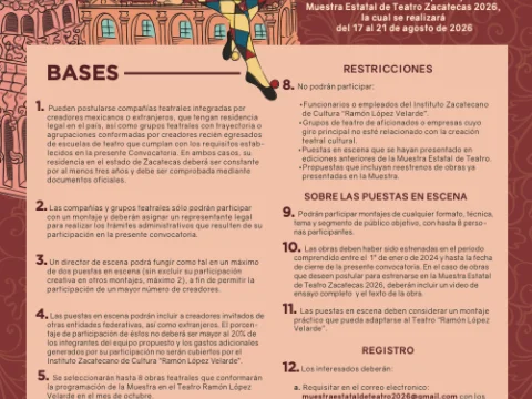 Muestra Estatal de Teatro Zacatecas