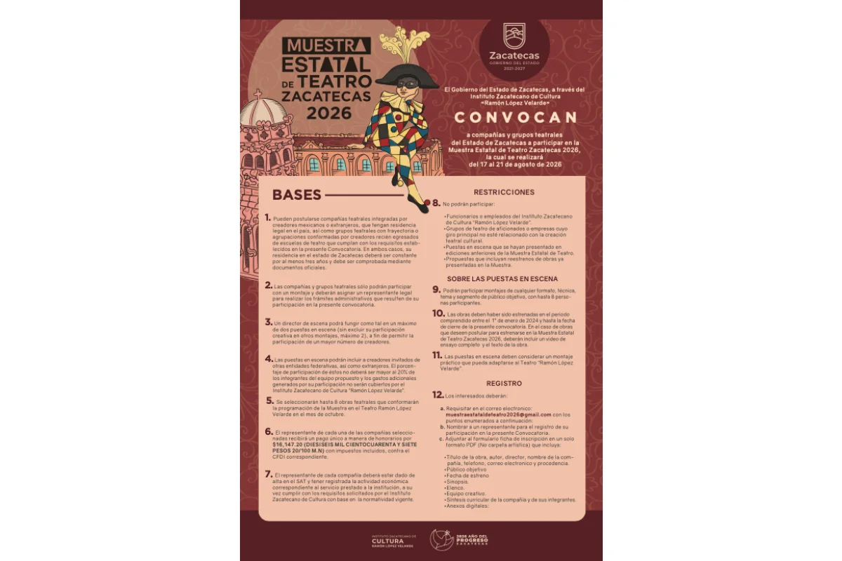 Muestra Estatal de Teatro Zacatecas