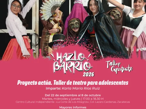 Taller de teatro para adolecentes