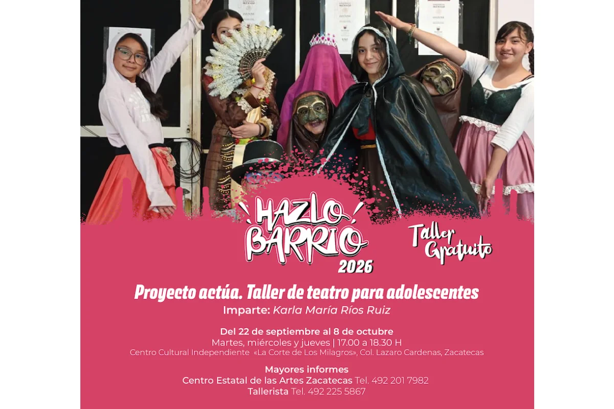 Taller de teatro para adolecentes