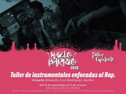 Taller de instrumentales enfocadas al rap