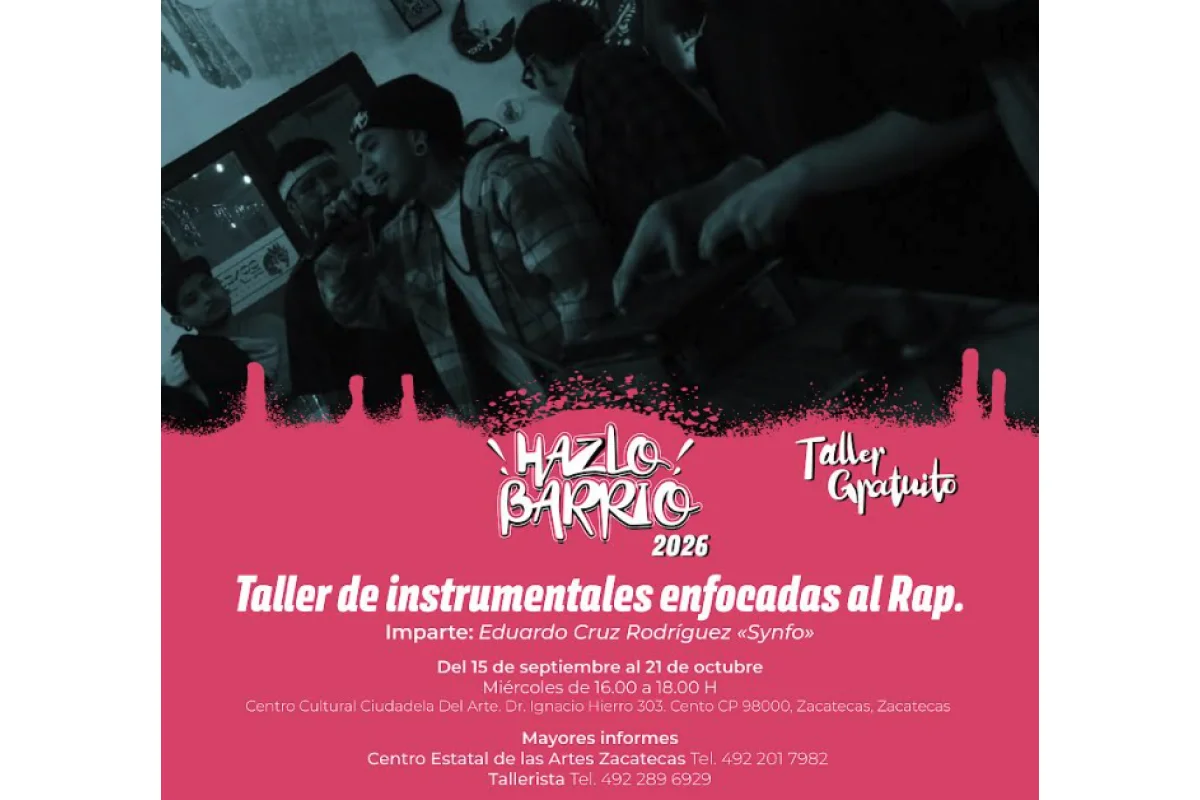 Taller de instrumentales enfocadas al rap