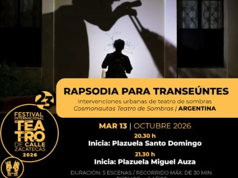 Rapsodia para transeúntes.