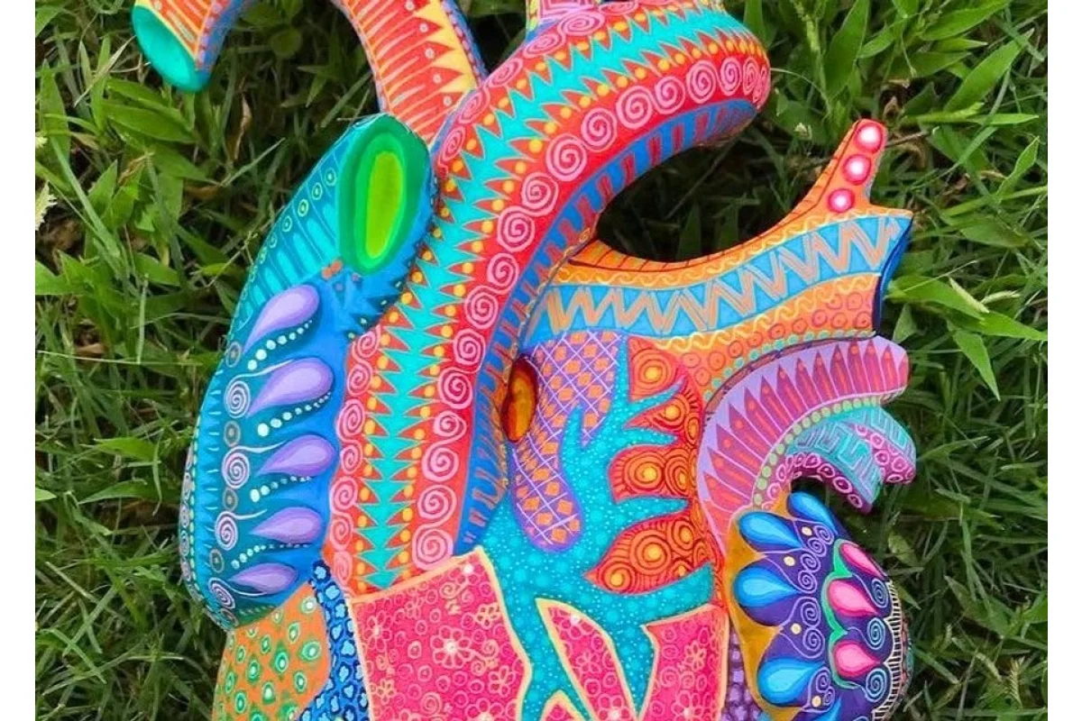 Corazones alebrije