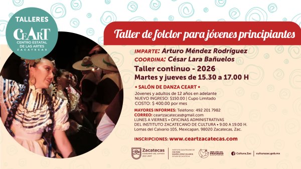 Convocatoria Folklor para jóvenes principiantes