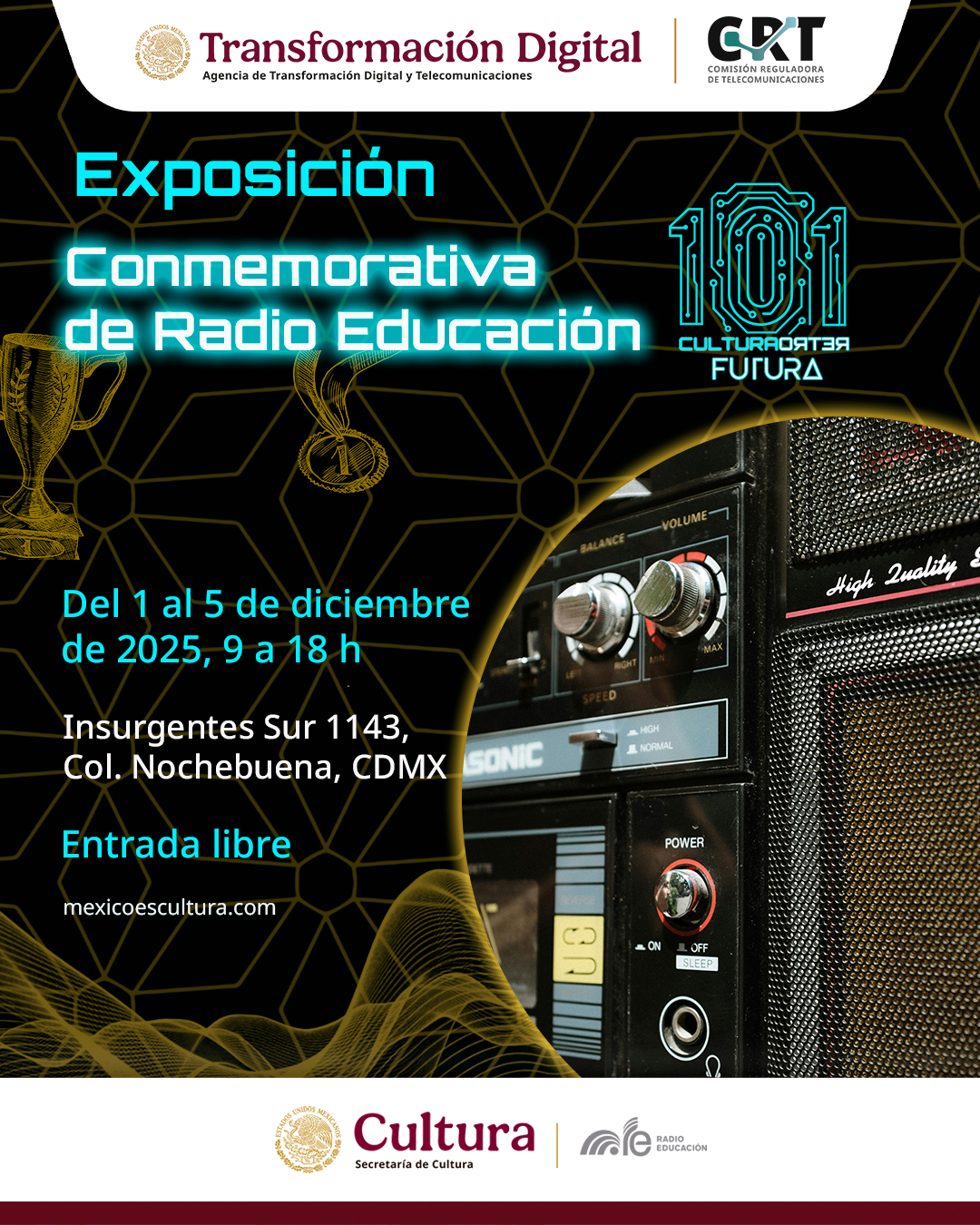 Exposición conmemorativa: 101 años de historia sonora