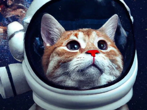 Gatitos en el espacio