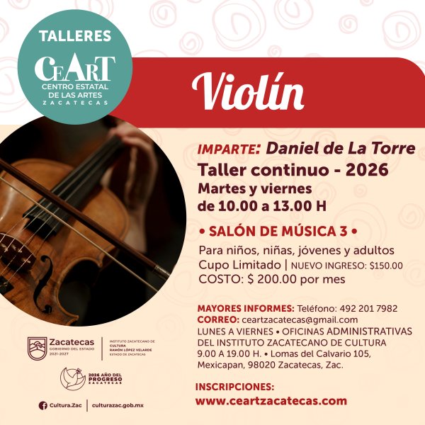 Convocatoria Violín