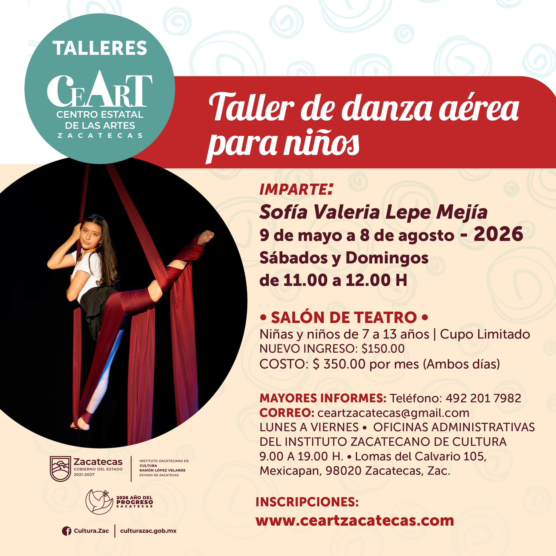 Danza aérea para niños