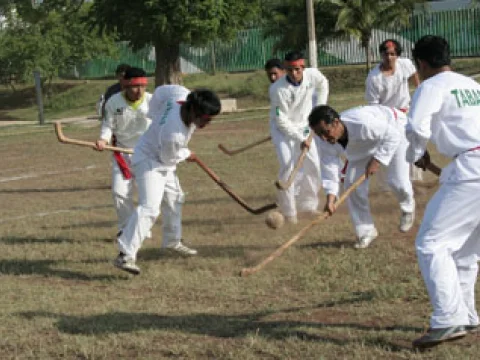 Demostración del Juego de pelota Purépecha
