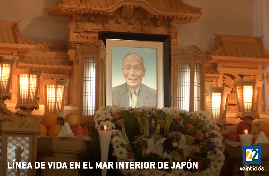 Línea de vida en el mar  interior de Japón