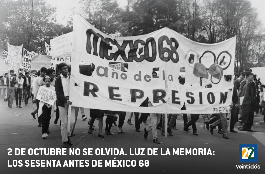 2 de octubre no se olvida. Luz de la memoria: Los sesenta antes de México 68
