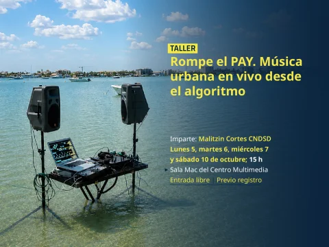 Taller > Rompe el PAY. Música urbana en vivo desde el algoritmo.  (Strudel / Livecoding)