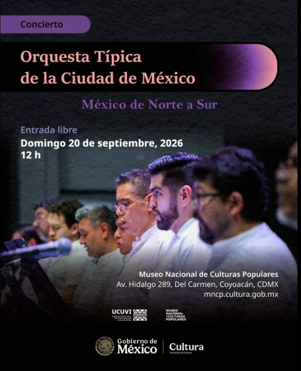 Convocatoria Orquesta Típica de la Ciudad de México de Norte a Sur