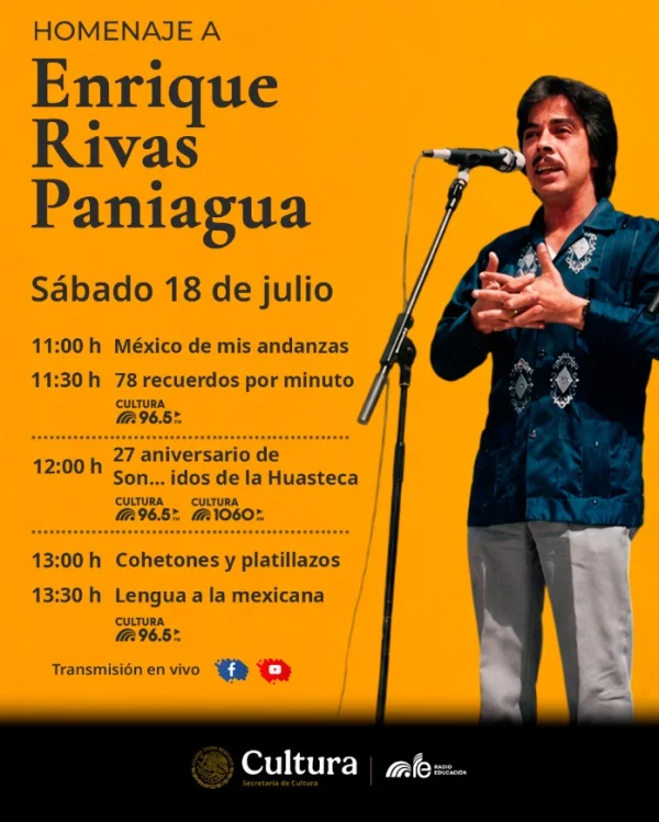 Convocatoria Homenaje al productor Enrique Rivas Paniagua