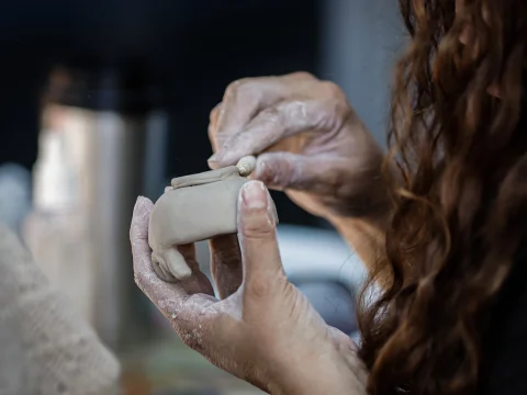 Taller de cerámica en miniatura