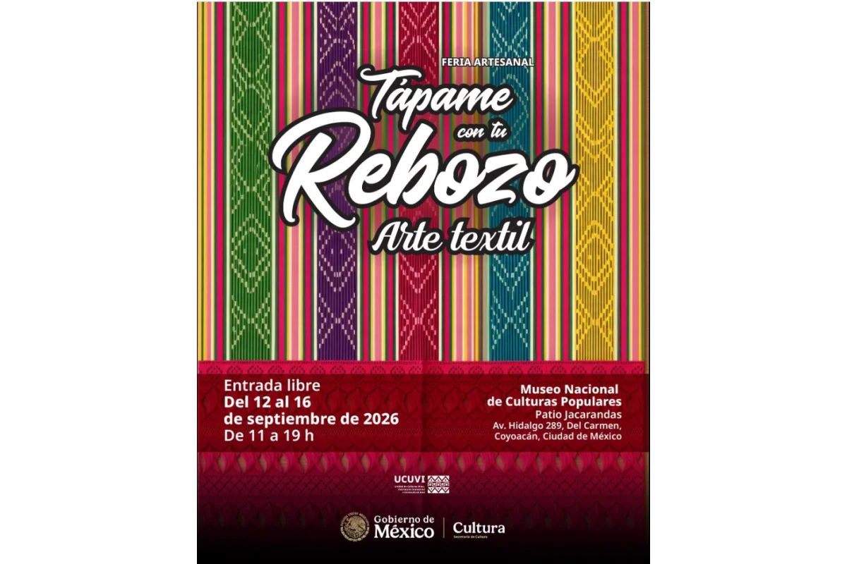 Feria Artesanal Tápame con tu Rebozo Arte Textil