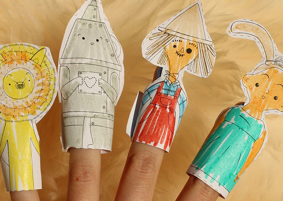 Títeres mágicos de papel