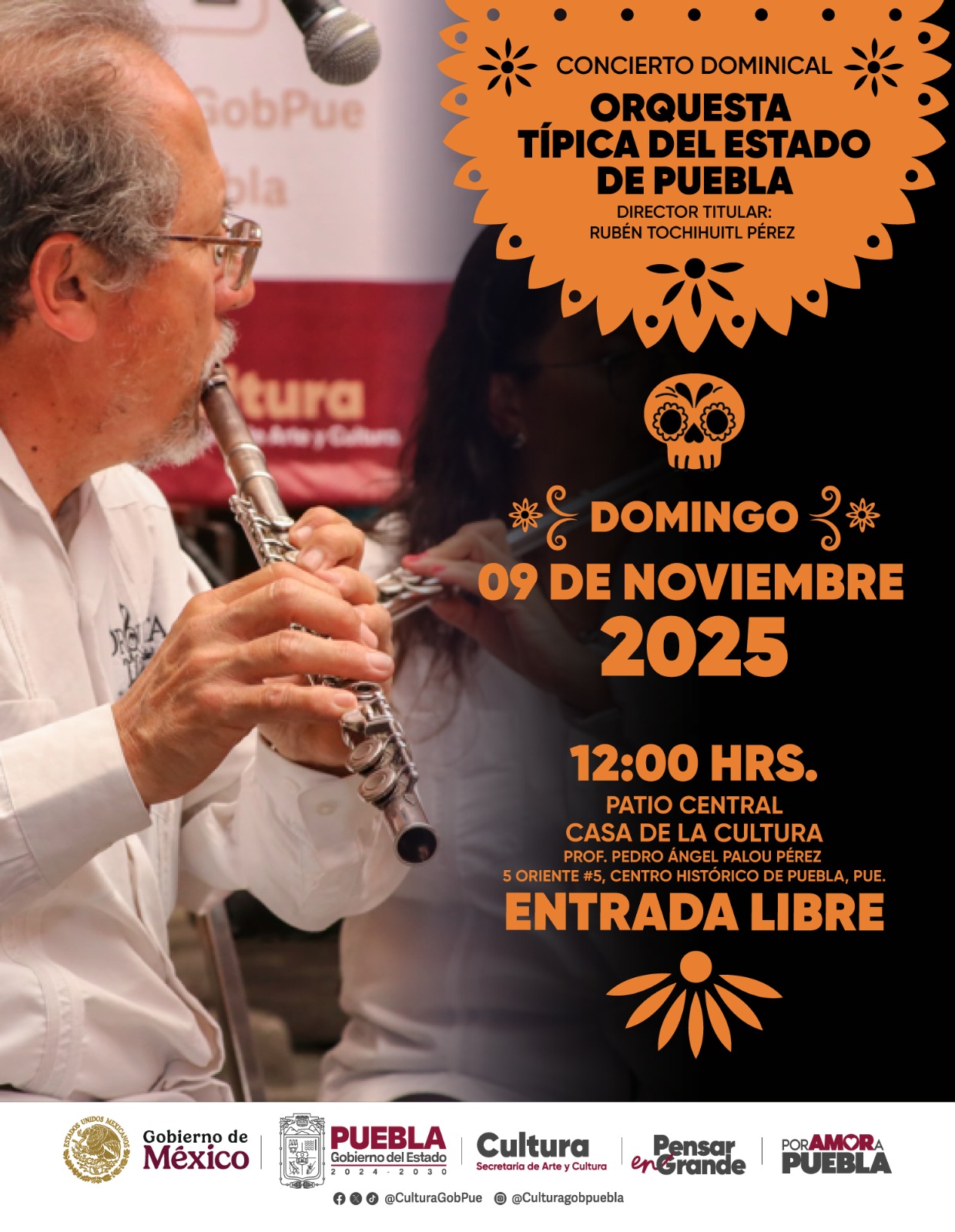 Concierto dominical. Orquesta típica del estado de Puebla